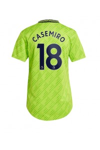 Fotbalové Dres Manchester United Casemiro #18 Dámské Třetí Oblečení 2022-23 Krátký Rukáv